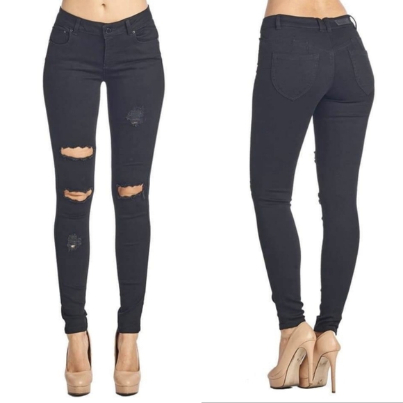 Denim - 3/$30 Black Distressed Denim Jeans